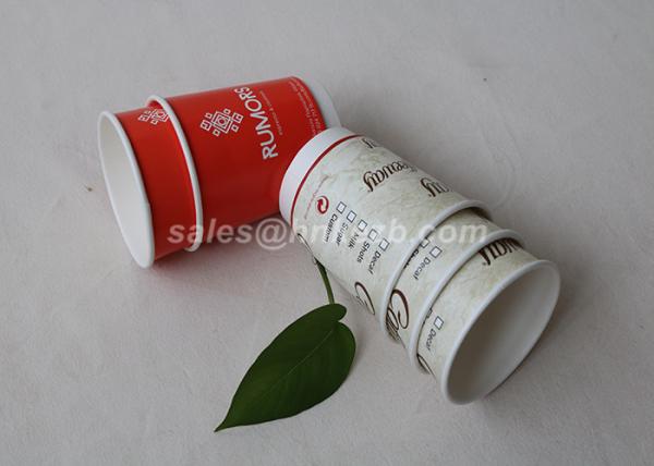 Personalized Insulated Disposable Cups Double Wall 16oz / 12oz  For Beverage