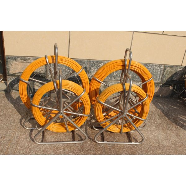 Fiber Optic Equipment Fiberglass Duct Rodder Fiberglass Push Pull Rod yellow