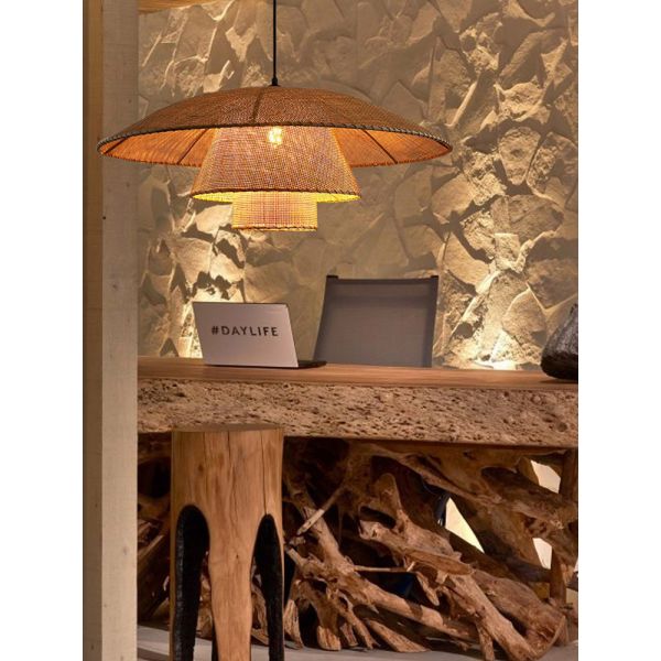Vintage Rattan Lamp New Restaurant Pendant Lights Home Decor Dining Room Kitchen Loft Suspension lamp(WH-WP-73)