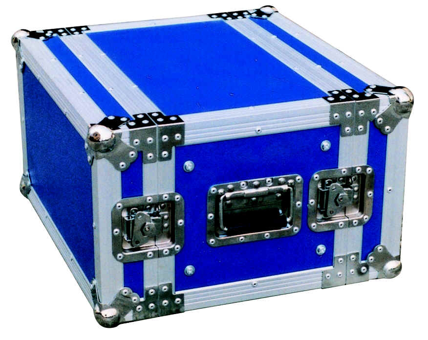 Случай 530 x 680 x 120mm алюминиевых/пластмассы 2U стандартный шкафа полета
