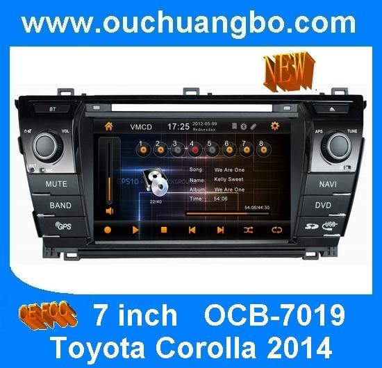 Ouchuangbo car stereos for Toyota Corolla 2014 with car gps systems OCB-7019