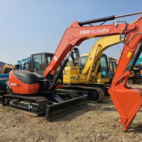 Подержанный 8-тонный мини экскаватор Kubota KX183 KX185 KX165 KX163 95% новый