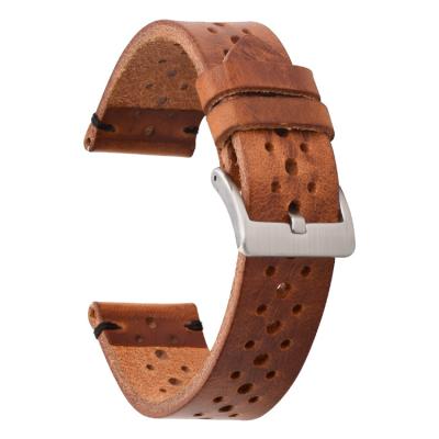 22mm Veg Tan Leather Watch Strap Bands para esportes olham