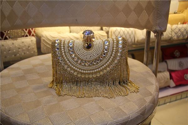 European and American high-grade diamond Wristlet banquet bag ladies banquet princess