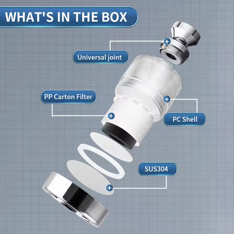 360 Degree Rotating Sense Faucets for Kitchen and Bathroom Sink Single Hole Installation