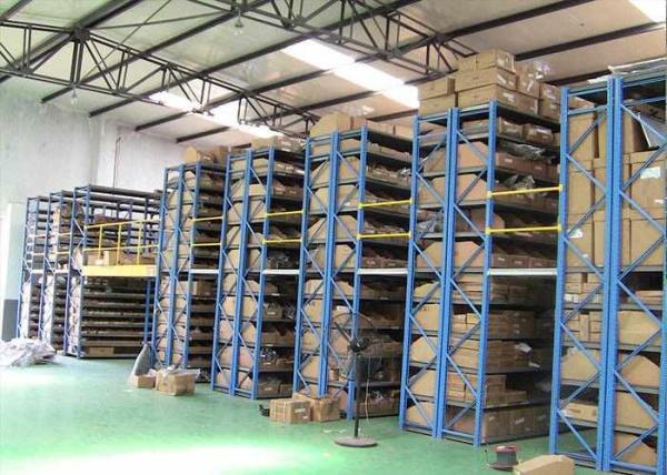 Supports en acier industriels de stockage avec des cadres de défilement ligne par ligne, supports en acier pour l'entrepôt