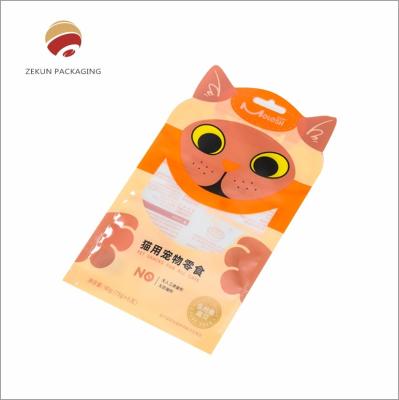Tela de alimentação para animais de estimação com fecho de fecho, estofado, PET/AL/PE à prova de umidade