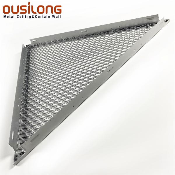 PVDF Coating 1.2mm Trim In Silver Office Ceiling Tiles