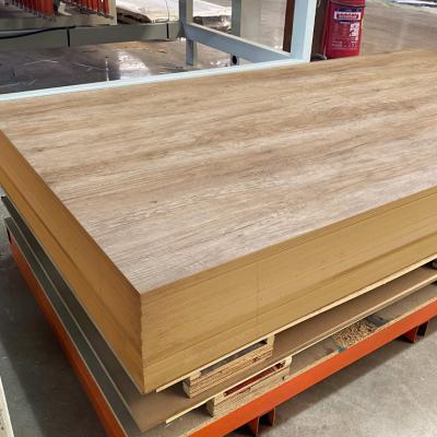 Natural Oak Melamine MDF Board Stain Resistant For Wardrobes CE FSC Certified