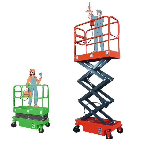 Self Propelled Electric Scissor Lift 6m 8m Hydraulic Lifting Platform Equipment