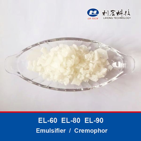 Emulsionante EL-60 Cremophor EL-80 Surfactante Materia prima Polyoxyl Aceite de ricino hidrogenado