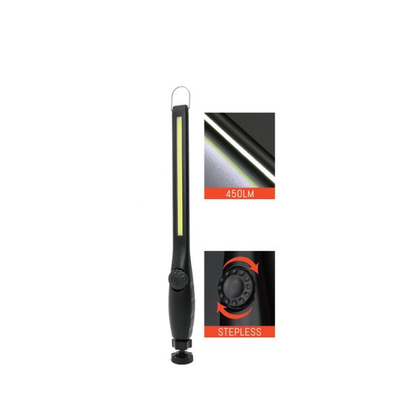 450LM USB Rechargeable Handle Work Light (Stepless Dimming, Magnetic) – for Workshop, Auto Repair, Camping