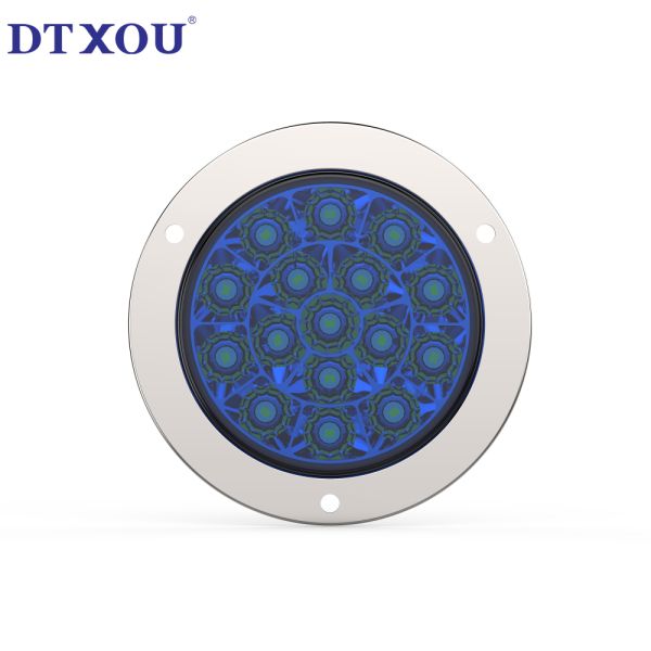 12 V Round Led Tail/rear Position Stop Reverse Dynamic Static Dc 10-30v Trailer Lamp Lights