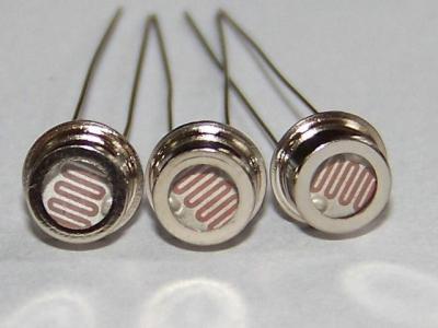 Coated 12mm 10M Ohm CDS Photoconductive Cell Metal For Electric Circuit