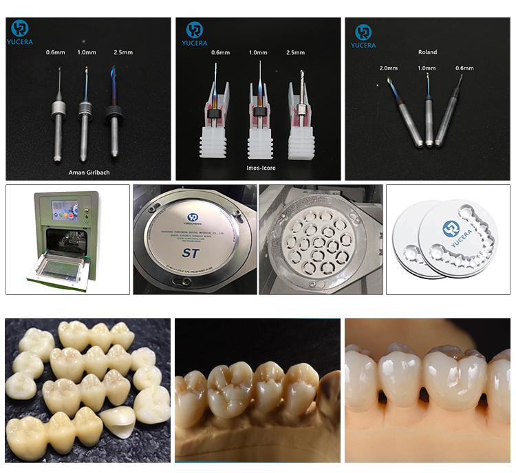 Burs DC DLC зубоврачебные филируя для зубоврачебного Ce Рональд резца машинного оборудования Zirconia