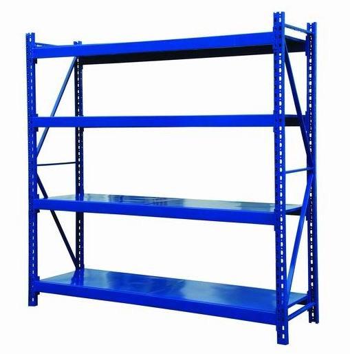 Medium Duty Industrial Steel Storage Racks 500kg/Layer Commercial Warehouse Shelving
