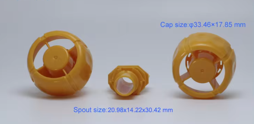 factory Plastic Spout With Cap Spout Cap For Stand Up Chicken Powder Pouch