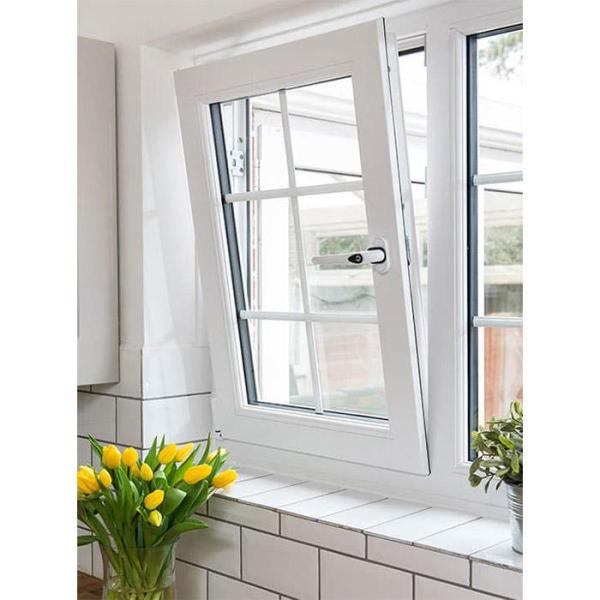 パーソナライズされたUPVC 傾斜とターン 窓 商用および住宅用 双窓