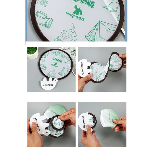 New Arrival Custom Foldable Nylon Flying Disc Folding Fan Flying Disc Fans Set