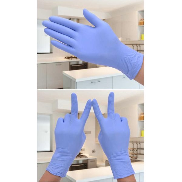 3.0mil Disposable Nitrile Examination Gloves Powder Free With No Latex