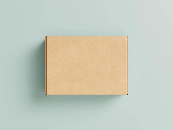 brown kraft corrugated packaging delivery boxes