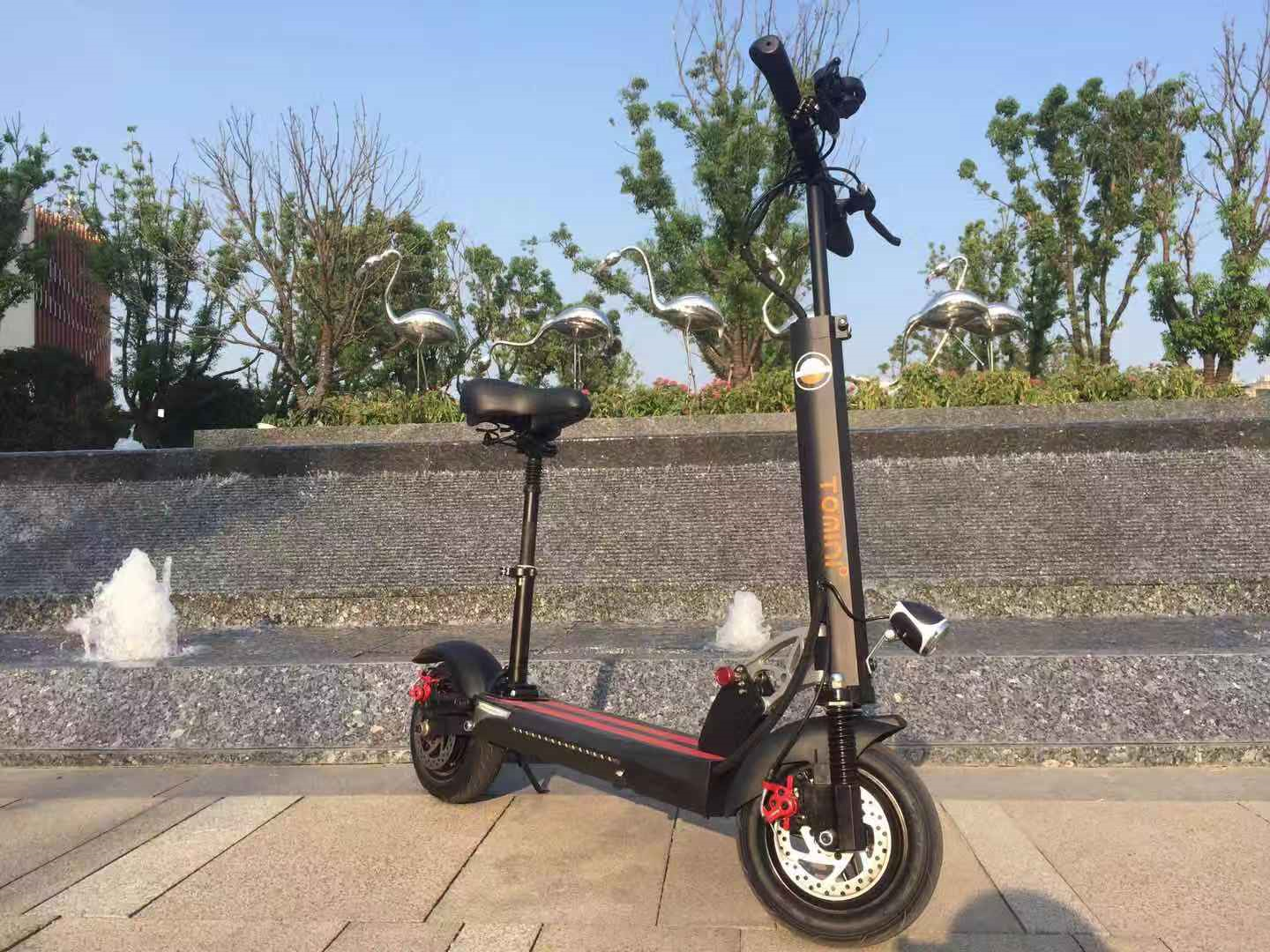 Foldable  Two Wheel Electric Scooter 48V 500W Brushless Hub Rear Motor TM-TM-H06C