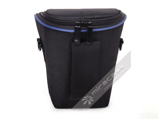 Miracase or OEM Black 1680D Nylon SLR Camera Pouch for Women, with Belt on Back