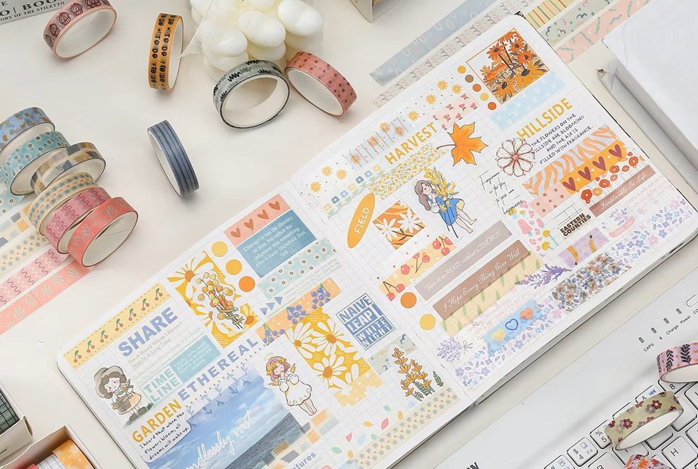 Customized Printed Washi Tape With Eco-Friendly No Residue Adhesive For DIY Decorations