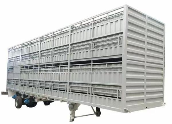 Jost E100 Landing Gear Skeleton Transport Semi Trailer For Livestock Carriers