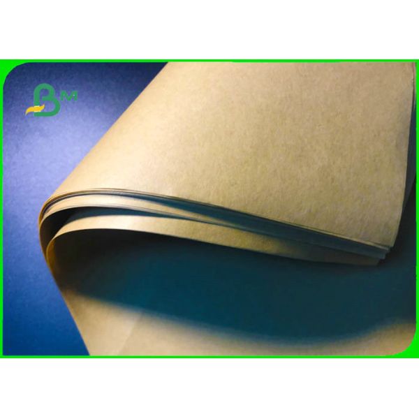 40gsm - 60gsm Yellow Color Kraft Paper Virgin Wood Pulp For Packing Food