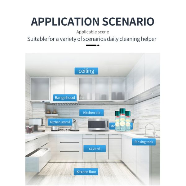 ODM limpieza de cocina detergente de aceite de mancha estufa limpiador de grasa a granel