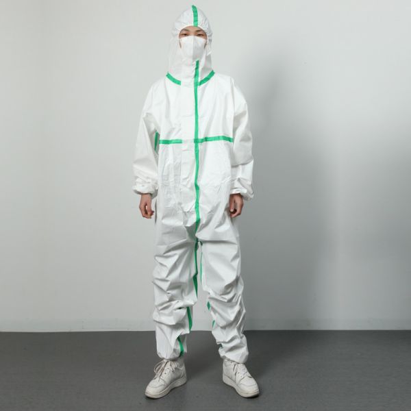 Single Use Disposable Safety Coveralls Protective Clothing Against Infection