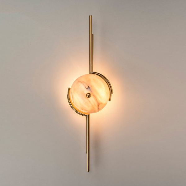 Postmodern personality natural marble light luxury art wall lamp simple living room creative marble wall light (WH-OR-13