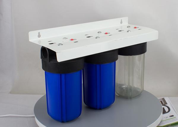 10'' big blue  whole house  water filter housings with  blue and clear sump 1'' port