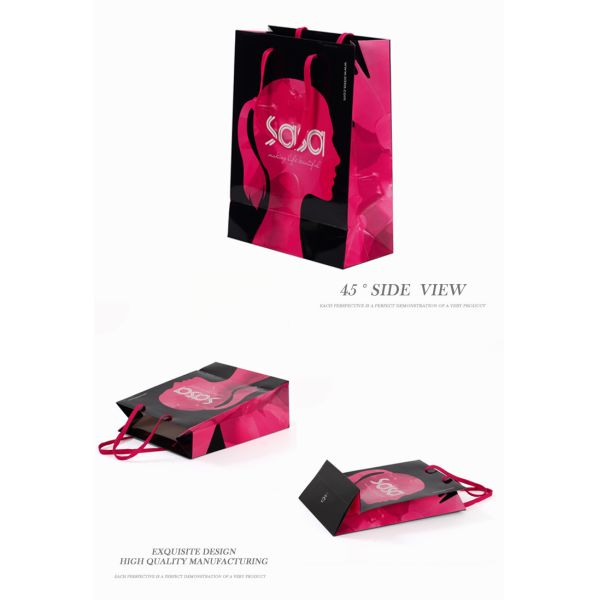 Eco Friendly Branded Paper Bags , Custom Printed Gift Bags With Logo