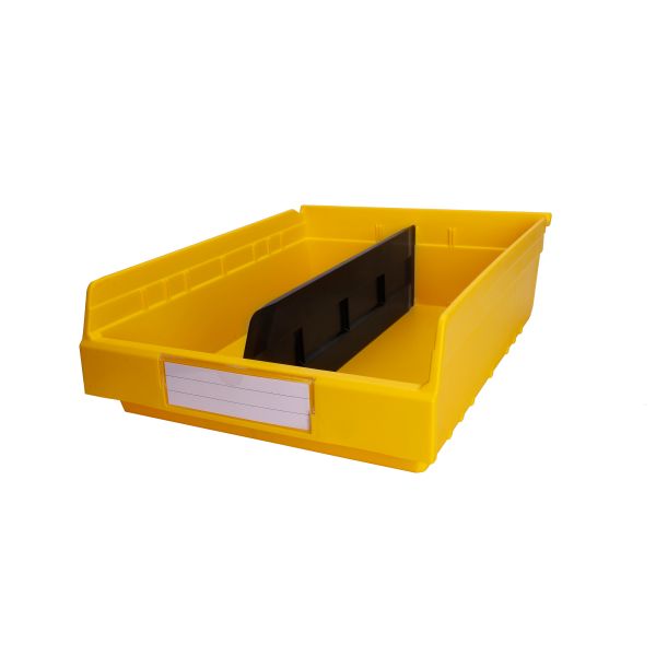 NO Foldable storage bins for warehouse tools and industrial shelf organization