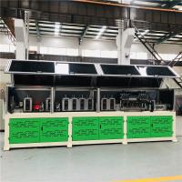 0.8-1.2 mm espessura aço galvanizado 11 rolos 12m/min máquina de armazenamento de aço de calibre leve