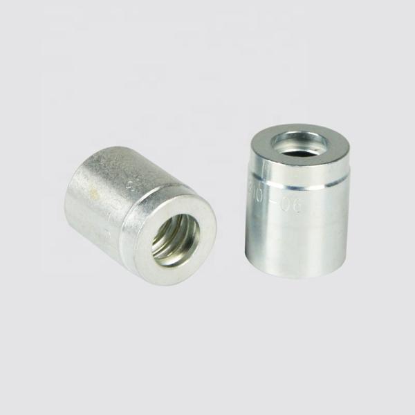 flexible rubber pipe coupling hose ferrules for SAE 100R2AT/EN 853 2SN hose no-skive