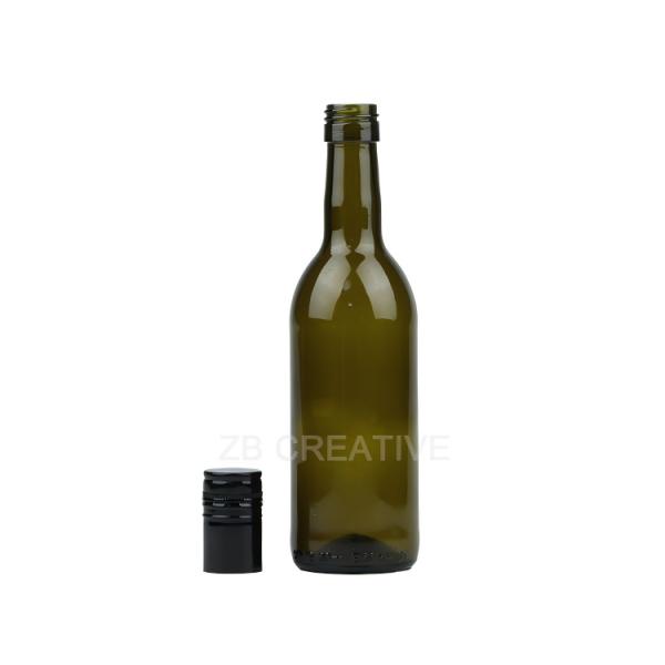 250ml One-Third Bordeaux Glass Bottle Screw Top For Sample Wine 200g 1255S