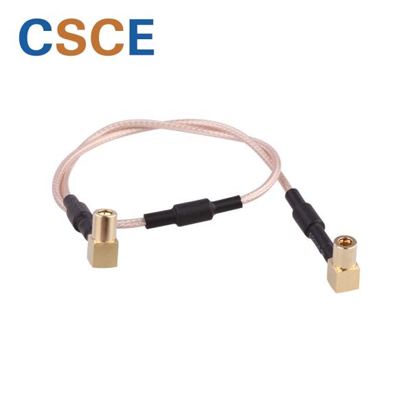 75Ohm Impedance Antenna Adapter Cable , RG179 Coaxial Cable Brown / Customized Color