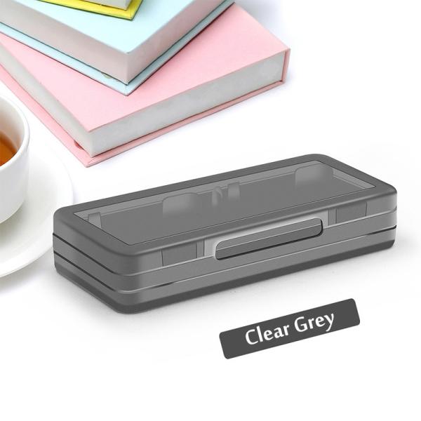 HOXC Protector 4 in 1 Game Cards Memory Cards Case Holder Box Compatible for Nintendo Switch Color Black Transparent