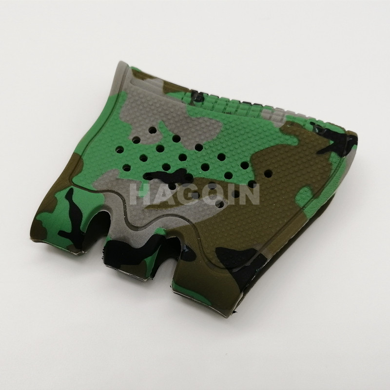 Camouflage Silicone Rubber Grip Customized Color Green Rubber Grip Sleeve