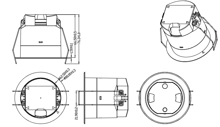 24GHz Large-space Human Movement Presence Sensor With Detecting Angle Adjustable For Hotel Room