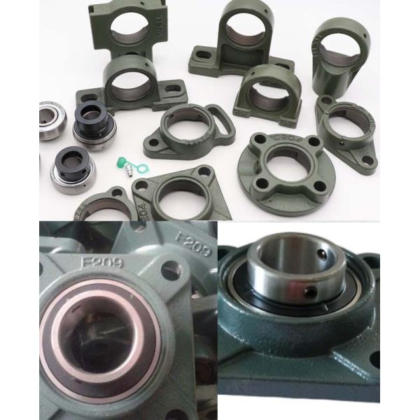 Anti Rust Housings Pillow Block Ball Bearing Low Friction UCFCS211