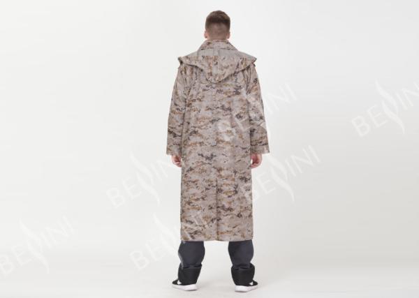 Pure Polyester Waterproof Rain Coats With Lining  Men'S Digital Camouflage Printed M/L/XL