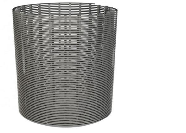 Slot 0.5mm Sieve Bend Screen Looped Wedge Stainless Steel 316 Wire