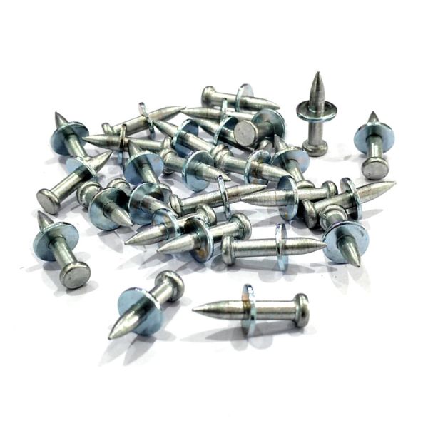 Fastening Concrete with Galvanized Flat Head Hammer Drive Pin Construction Material