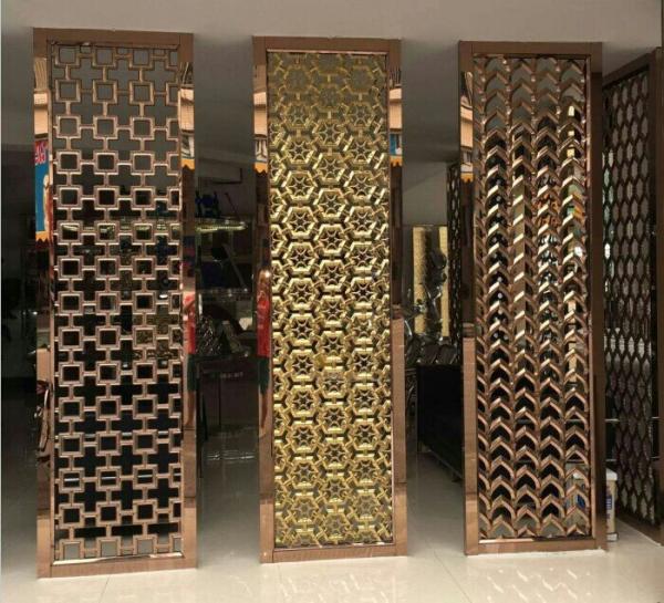 Mirror Color Laser Cut Stainless Steel Sheet for Screen interior wall decorative panel