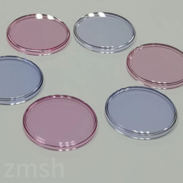 Части сапфира кристаллический оптический цилиндр линза твердость 9,0 высокая светопроницаемость на заказ