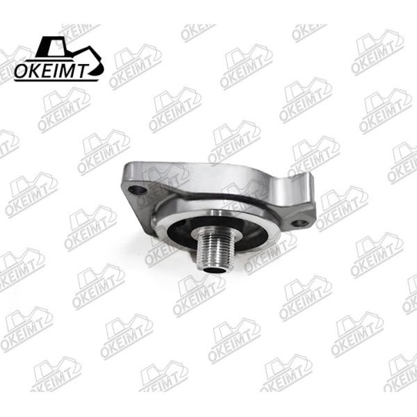 Aluminum Machinery Parts 4D84 Oil Filter Head For Excavator Engine